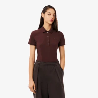 Polo Mini Piqua Elástico de Corte Justo L.12.12 para Mulher