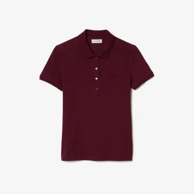 Polo Mini Piqua Elástico de Corte Justo L.12.12 para Mulher