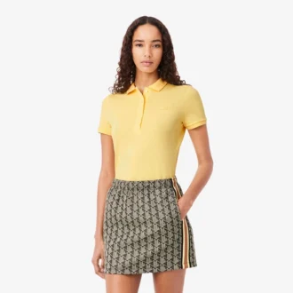 Polo Mini Piqua Elástico de Corte Justo L.12.12 para Mulher