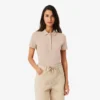 Polo Mini Piqua Elástico de Corte Justo L.12.12 para Mulher