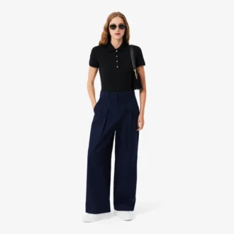 Polo Mini Piqua Elástico de Corte Justo L.12.12 para Mulher