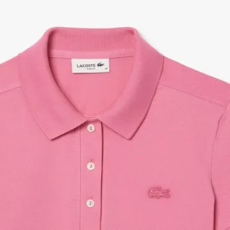 Polo Mini Piqua Elástico de Corte Justo L.12.12 para Mulher