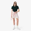 Polo Mini Piqua Elástico de Corte Justo L.12.12 para Mulher