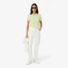 Polo Mini Piqua Elástico de Corte Justo L.12.12 para Mulher