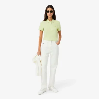 Polo Mini Piqua Elástico de Corte Justo L.12.12 para Mulher