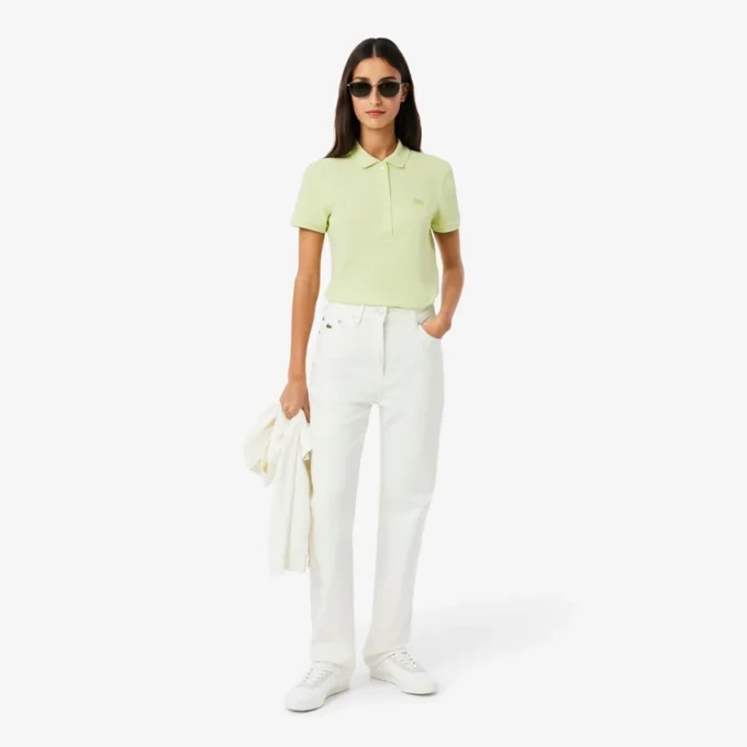 Polo Mini Piqua Elástico de Corte Justo L.12.12 para Mulher