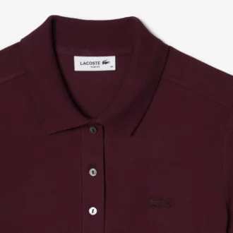Polo Mini Piqua Elástico de Corte Justo L.12.12 para Mulher