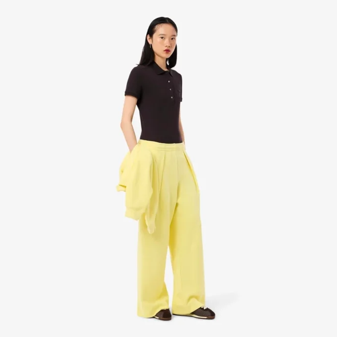 Polo Mini Piqua Elástico de Corte Justo L.12.12 para Mulher