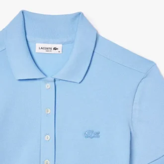 Polo Mini Piqua Elástico de Corte Justo L.12.12 para Mulher