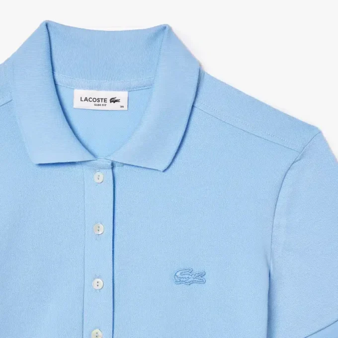 Polo Mini Piqua Elástico de Corte Justo L.12.12 para Mulher