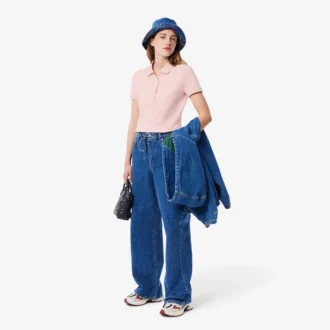 Polo Mini Piqua Elástico de Corte Justo L.12.12 para Mulher