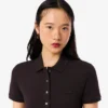Polo Mini Piqua Elástico de Corte Justo L.12.12 para Mulher