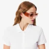 Polo Mini Piqua Elástico de Corte Justo L.12.12 para Mulher