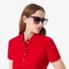 Polo Mini Piqua Elástico de Corte Justo L.12.12 para Mulher