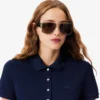 Polo Mini Piqua Elástico de Corte Justo L.12.12 para Mulher