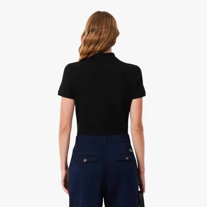 Polo Mini Piqua Elástico de Corte Justo L.12.12 para Mulher
