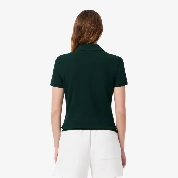 Polo Mini Piqua Elástico de Corte Justo L.12.12 para Mulher