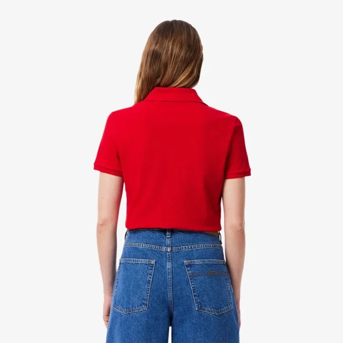 Polo Mini Piqua Elástico de Corte Justo L.12.12 para Mulher