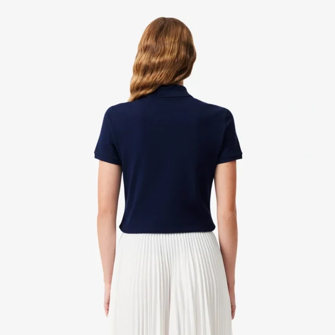 Polo Mini Piqua Elástico de Corte Justo L.12.12 para Mulher