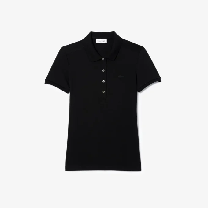 Polo Mini Piqua Elástico de Corte Justo L.12.12 para Mulher