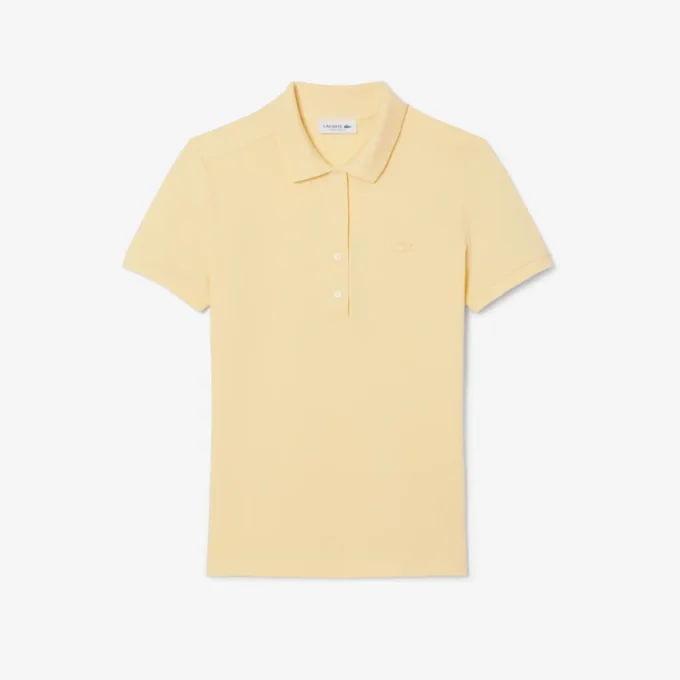 Polo Mini Piqua Elástico de Corte Justo L.12.12 para Mulher