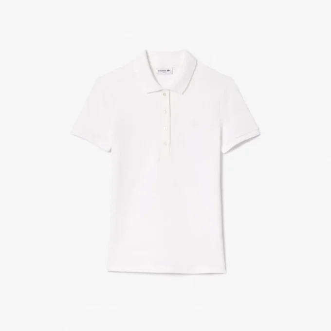 Polo Mini Piqua Elástico de Corte Justo L.12.12 para Mulher