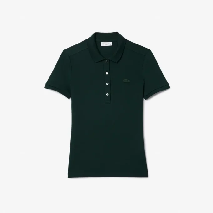 Polo Mini Piqua Elástico de Corte Justo L.12.12 para Mulher