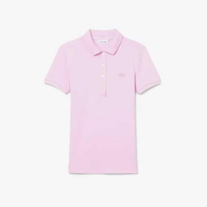 Polo Mini Piqua Elástico de Corte Justo L.12.12 para Mulher