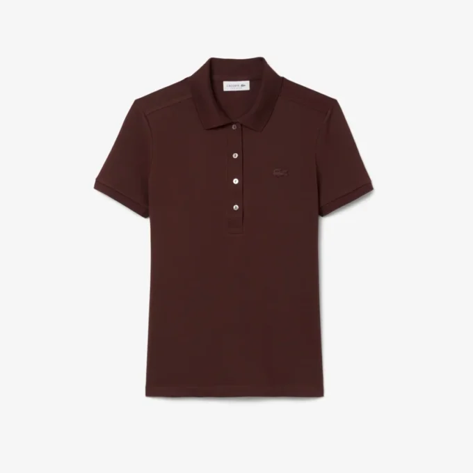 Polo Mini Piqua Elástico de Corte Justo L.12.12 para Mulher