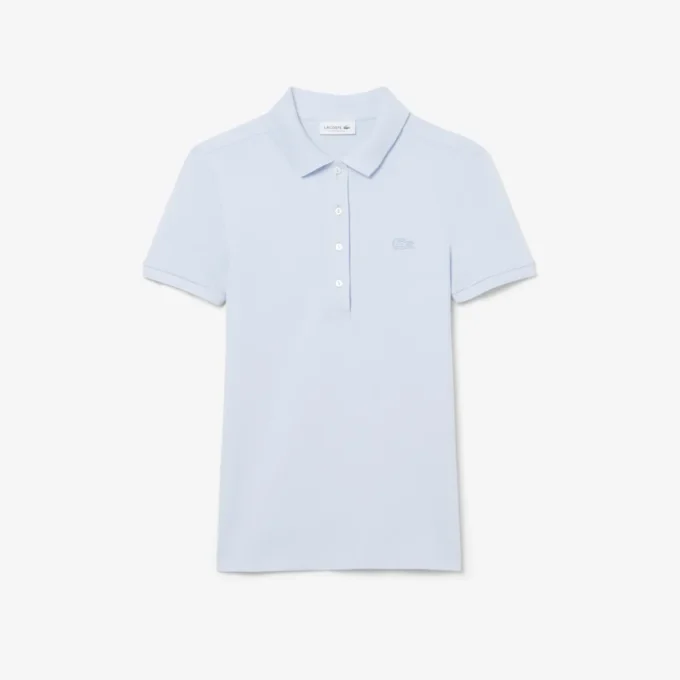 Polo Mini Piqua Elástico de Corte Justo L.12.12 para Mulher