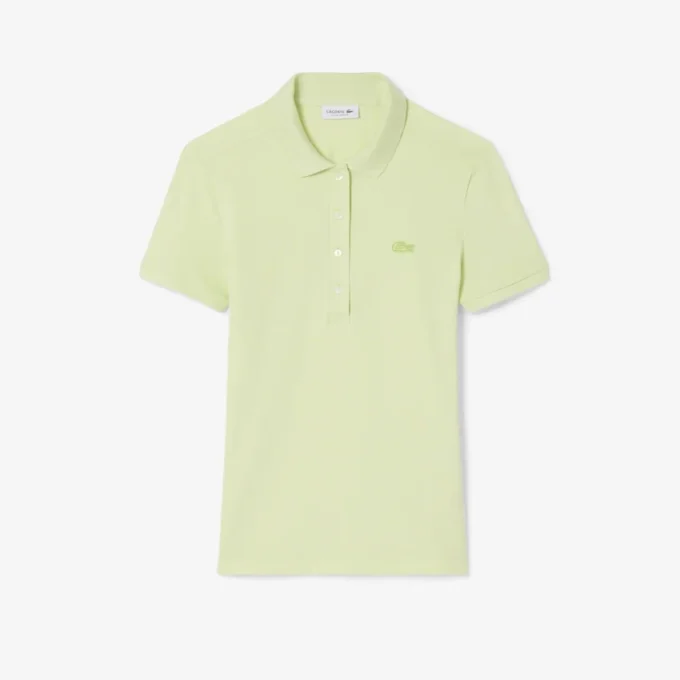 Polo Mini Piqua Elástico de Corte Justo L.12.12 para Mulher