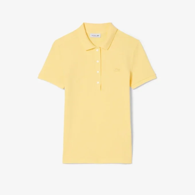 Polo Mini Piqua Elástico de Corte Justo L.12.12 para Mulher
