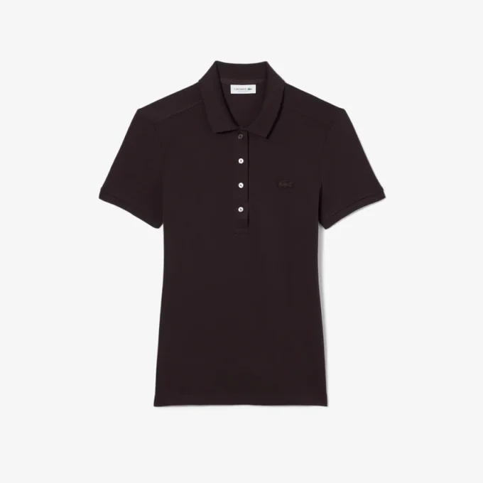 Polo Mini Piqua Elástico de Corte Justo L.12.12 para Mulher