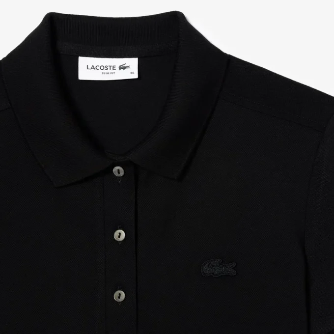 Polo Mini Piqua Elástico de Corte Justo L.12.12 para Mulher