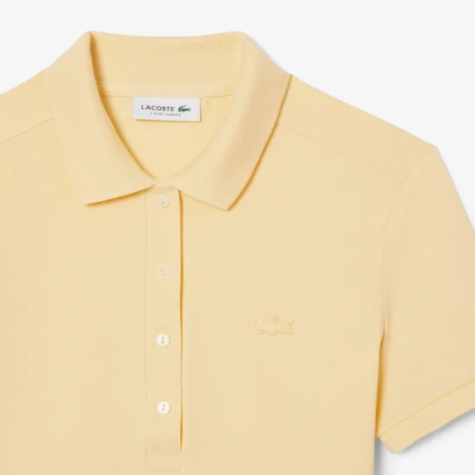 Polo Mini Piqua Elástico de Corte Justo L.12.12 para Mulher