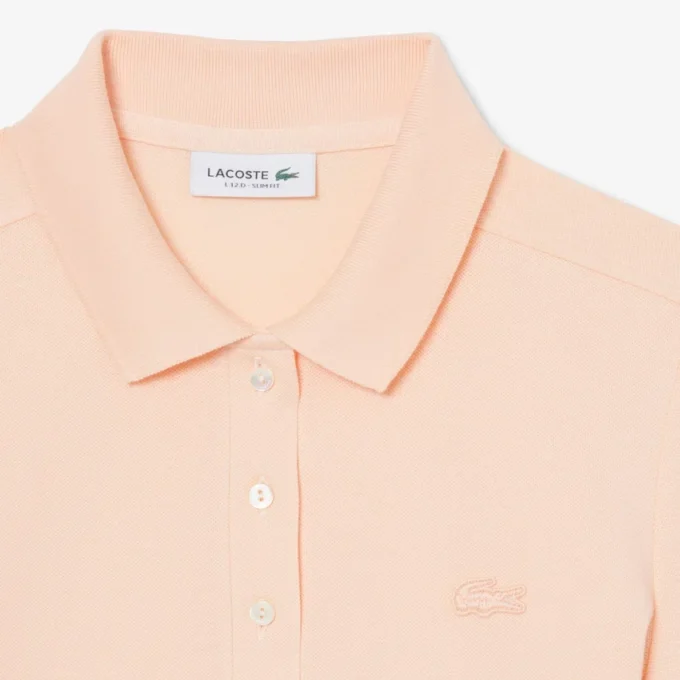 Polo Mini Piqua Elástico de Corte Justo L.12.12 para Mulher