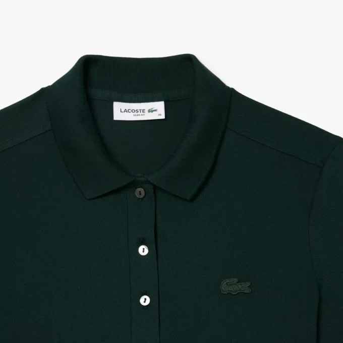 Polo Mini Piqua Elástico de Corte Justo L.12.12 para Mulher