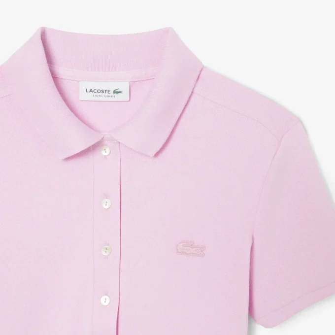 Polo Mini Piqua Elástico de Corte Justo L.12.12 para Mulher