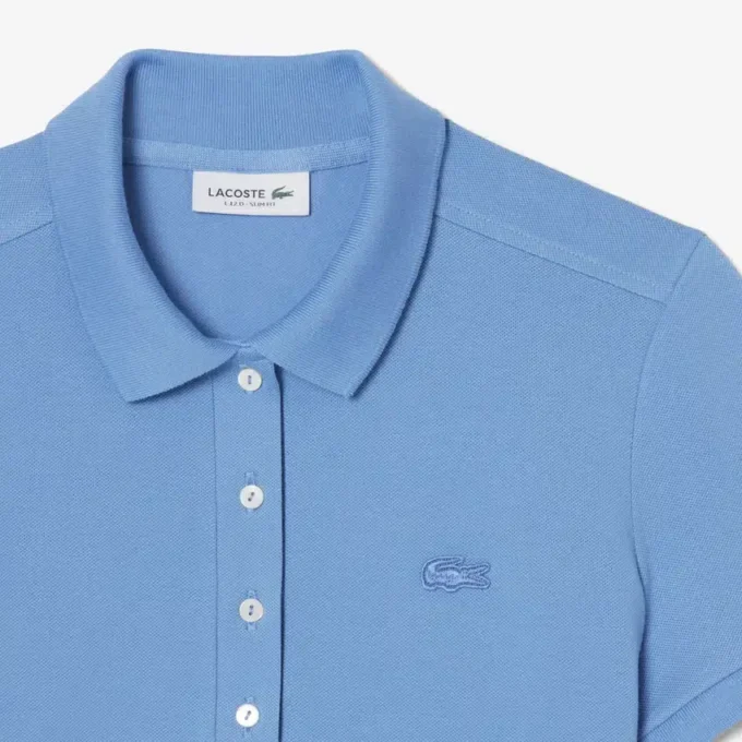 Polo Mini Piqua Elástico de Corte Justo L.12.12 para Mulher