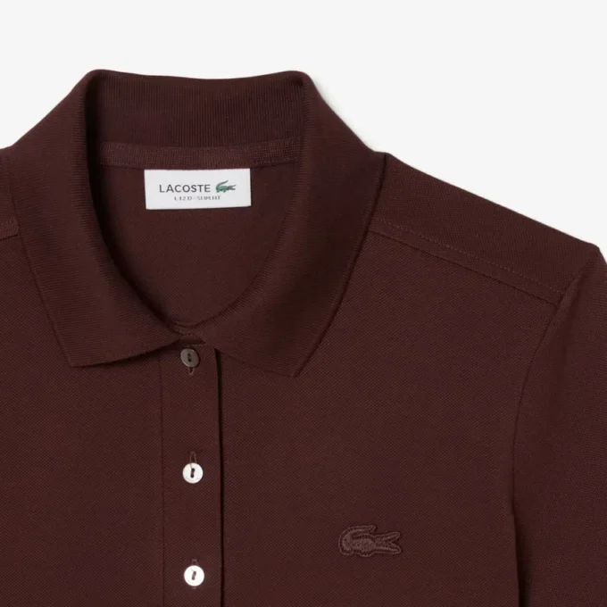 Polo Mini Piqua Elástico de Corte Justo L.12.12 para Mulher