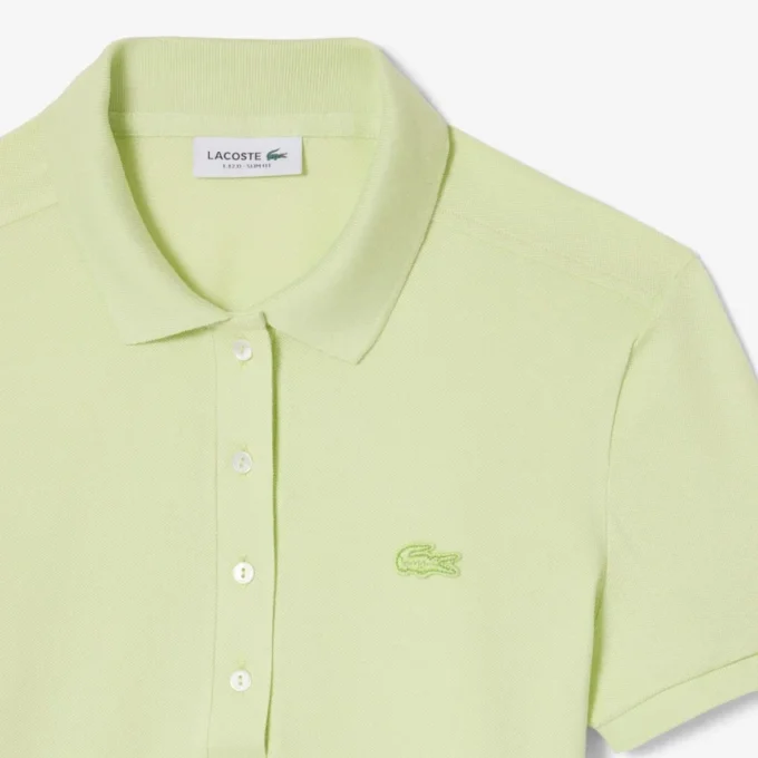 Polo Mini Piqua Elástico de Corte Justo L.12.12 para Mulher