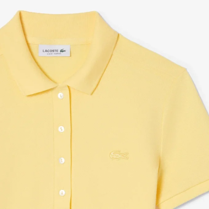 Polo Mini Piqua Elástico de Corte Justo L.12.12 para Mulher