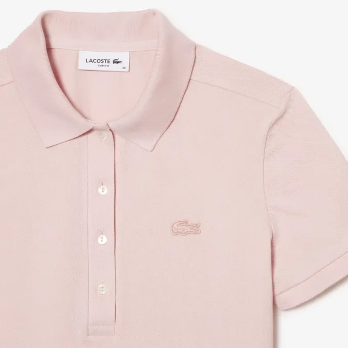 Polo Mini Piqua Elástico de Corte Justo L.12.12 para Mulher