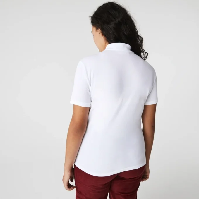 Polo Mini Piqua Elástico de Corte Justo L.12.12 para Mulher