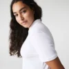 Polo Mini Piqua Elástico de Corte Justo L.12.12 para Mulher