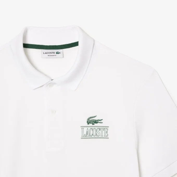 Polo Mini Piqua elástico de corte regular unissexo