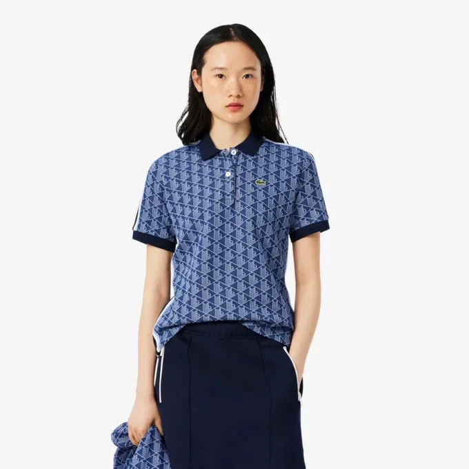 Polo Monogram Slim Fit para mulher