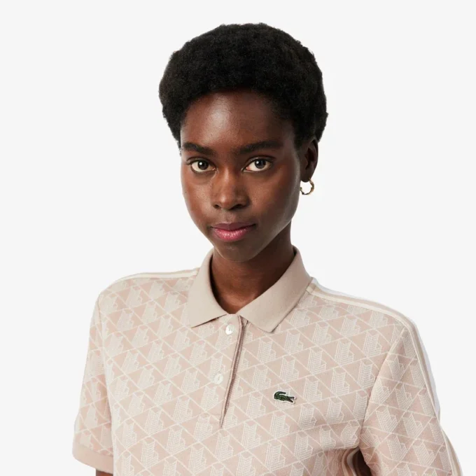 Polo Monogram Slim Fit para mulher