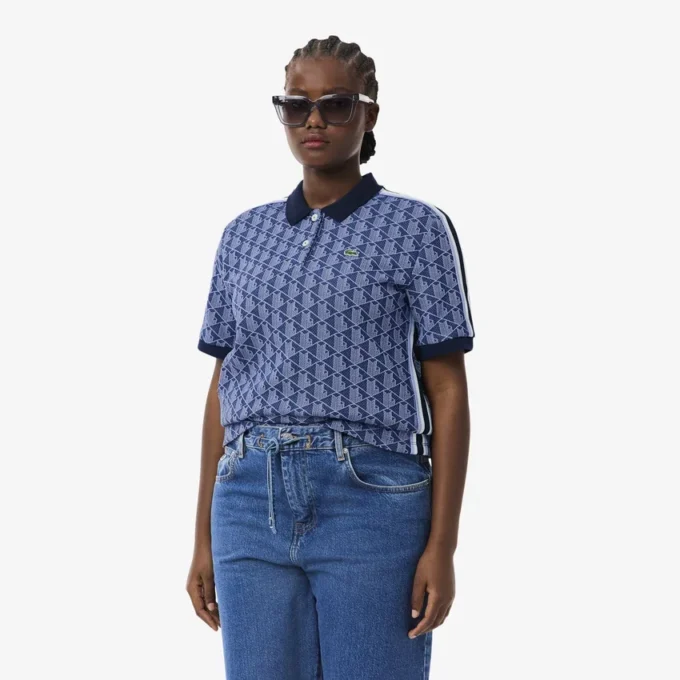 Polo Monogram Slim Fit para mulher