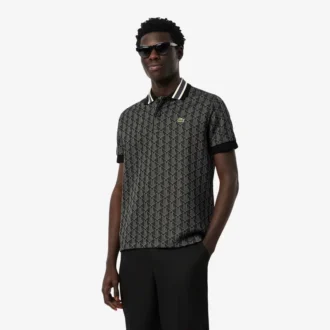 Polo Monograma de Corte Clássico para Homem
